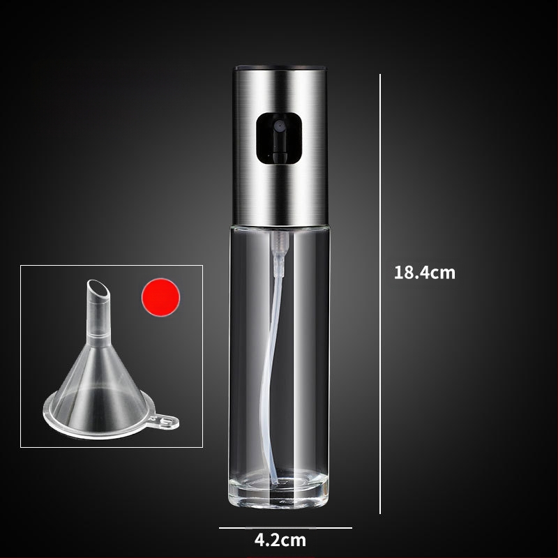 Μπουκάλι ψεκασμού λαδιού, γυάλινο πιεζόμενο μπουκάλι για βρώσιμα έλαια, σπρέι με αυτόματο άνοιγμα-κλείσιμο