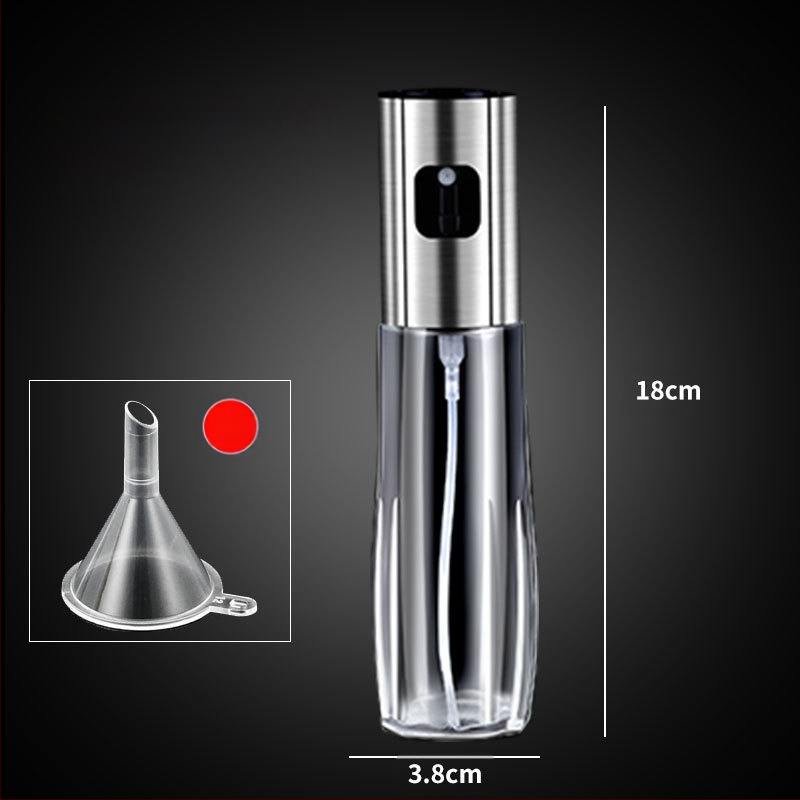Μπουκάλι ψεκασμού λαδιού, γυάλινο πιεζόμενο μπουκάλι για βρώσιμα έλαια, σπρέι με αυτόματο άνοιγμα-κλείσιμο
