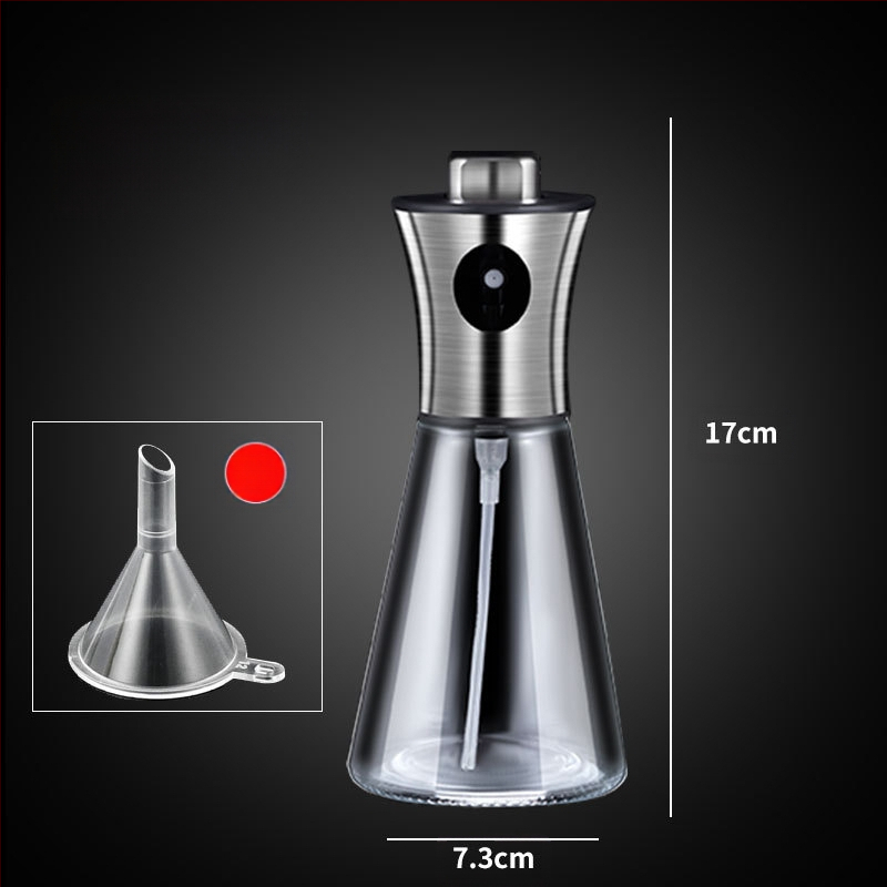 Μπουκάλι ψεκασμού λαδιού, γυάλινο πιεζόμενο μπουκάλι για βρώσιμα έλαια, σπρέι με αυτόματο άνοιγμα-κλείσιμο