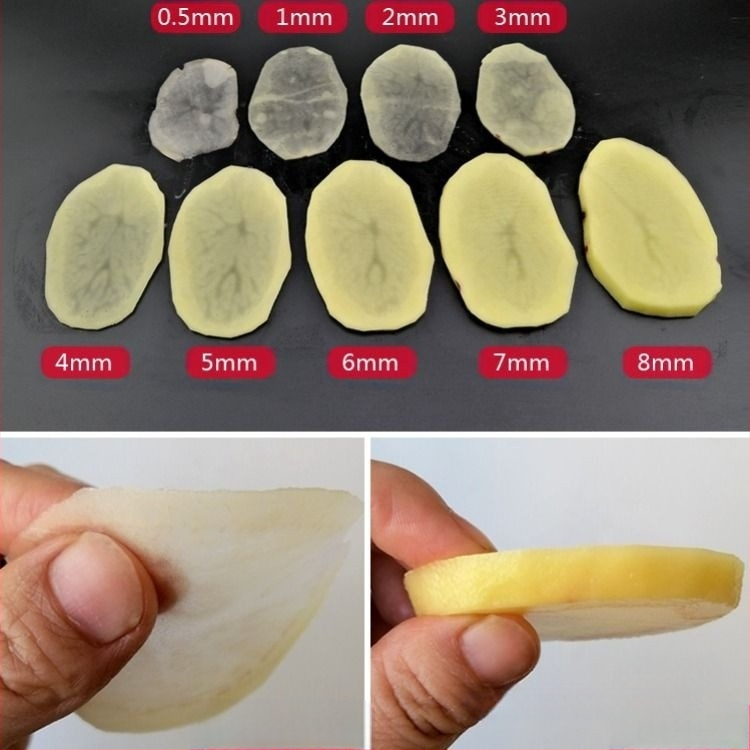Πολυλειτουργικός κόπτης λαχανικών με ρυθμιζόμενο πάχος κοπής; Κωδικός προϊόντος: F88t7tmsht7ht5; Προέλευση: Κίνα; Δεν εισάγεται; Υλικό: μεταξωτό λουλούδι