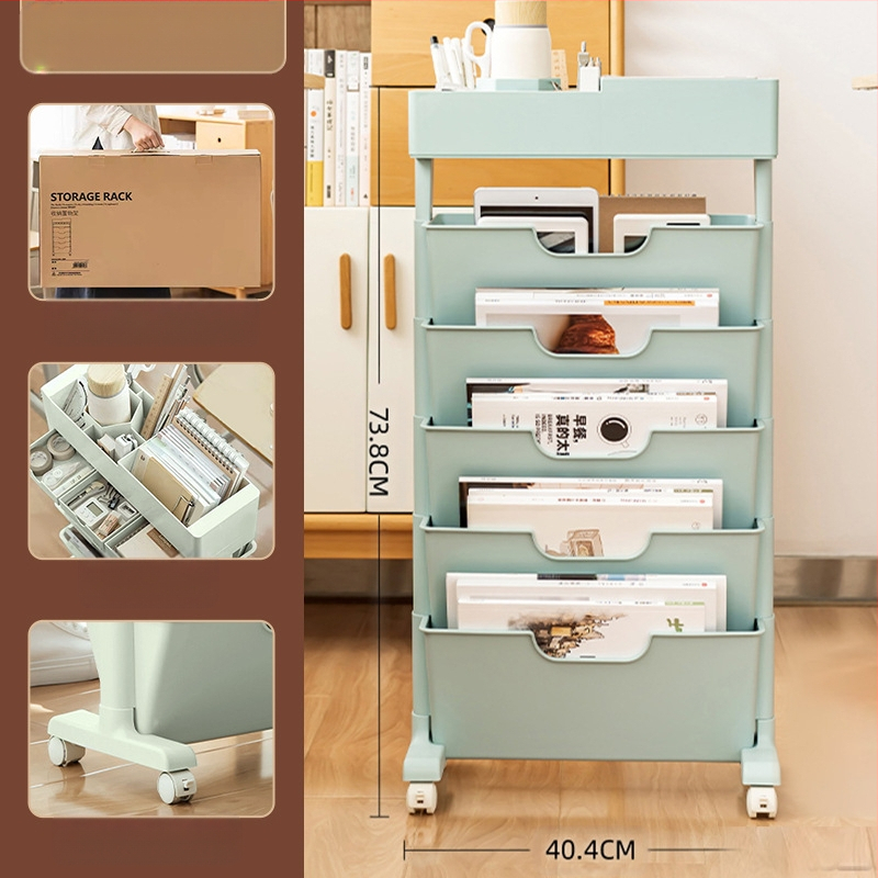 Judantis šoninis stalo knygų laikiklis ir saugykla — plastikas, 5 kg, modelis Desk storage, 1 vnt