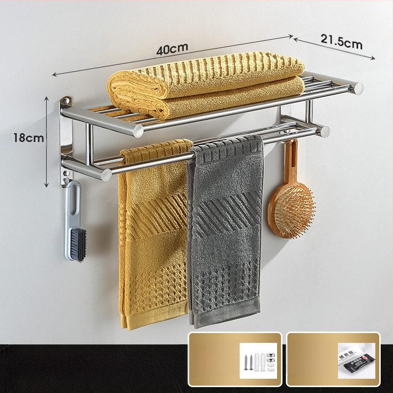 Sienas dvieļu turētājs, bez urbšanas, no nerūsējoša tērauda 304, mūsdienīgs stils, Guangkai