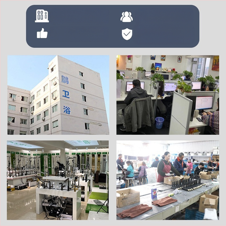 Yaopeng varinis dušo komplektas, sieninis montavimas, apvalios formos, vakuuminis dengimas, funkcijos: purškimas, masažas, lietus