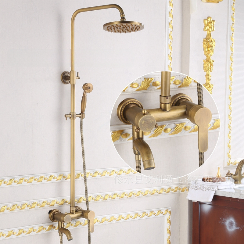 Yaopeng varinis dušo komplektas, sieninis montavimas, apvalios formos, vakuuminis dengimas, funkcijos: purškimas, masažas, lietus