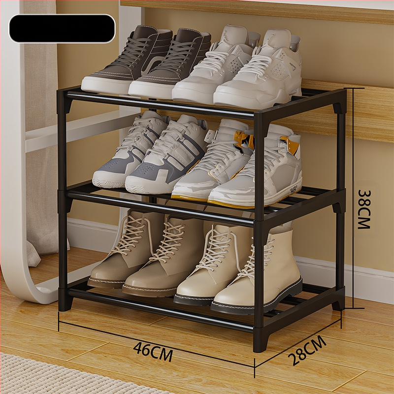 A6L Ράφι παπουτσιών κάτω από το κρεβάτι - εξοικονόμηση χώρου, 2-3 επίπεδα αποθήκευσης, πλαστικό + μεταλλικός σωλήνας, μοντέρνο στυλ, μοντέλο CX