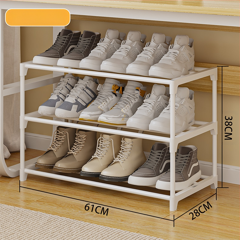 A6L Ράφι παπουτσιών κάτω από το κρεβάτι - εξοικονόμηση χώρου, 2-3 επίπεδα αποθήκευσης, πλαστικό + μεταλλικός σωλήνας, μοντέρνο στυλ, μοντέλο CX