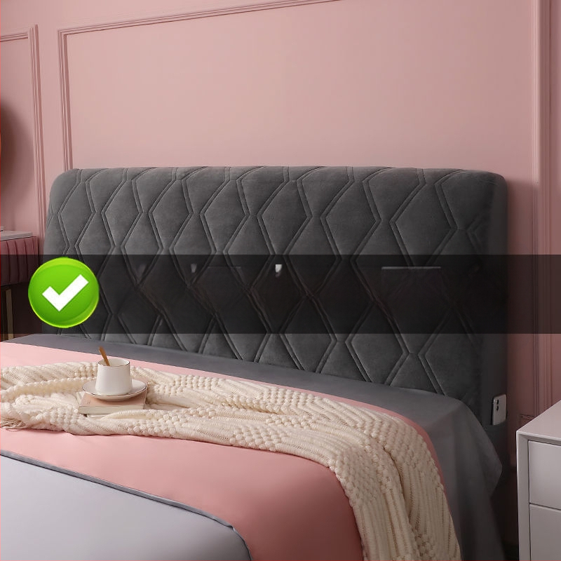 Покривало за таблата на леглото от мек фланел, модерен минималистичен стил, прахозащитно покривало за таблото.