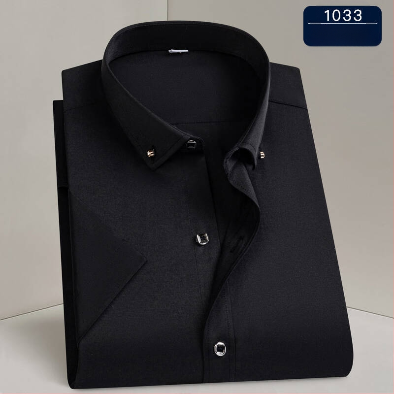 Muška košulja – poslovni stil, kvadratni ovratnik, duge rukave, tkanina od poliester smjese, strojno pranje, otporna na gužvanje
