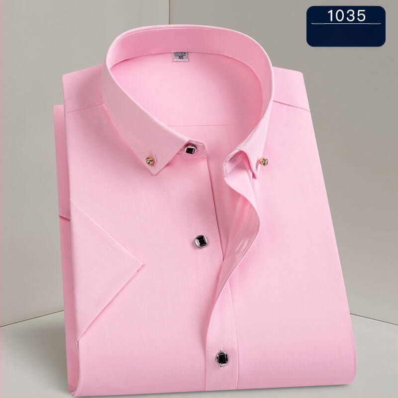 Muška košulja – poslovni stil, kvadratni ovratnik, duge rukave, tkanina od poliester smjese, strojno pranje, otporna na gužvanje