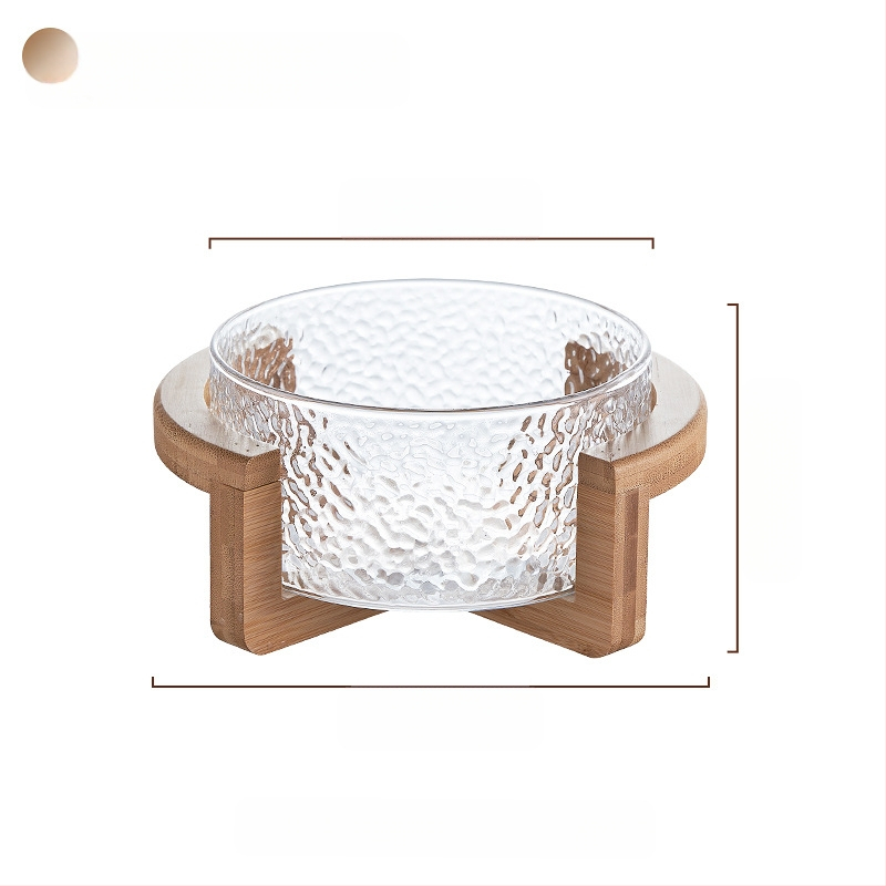 Плодова кошница с стъклена конструкция, марка Sparkling, опростен стил (стартиран през 2024 г., премиум качество)