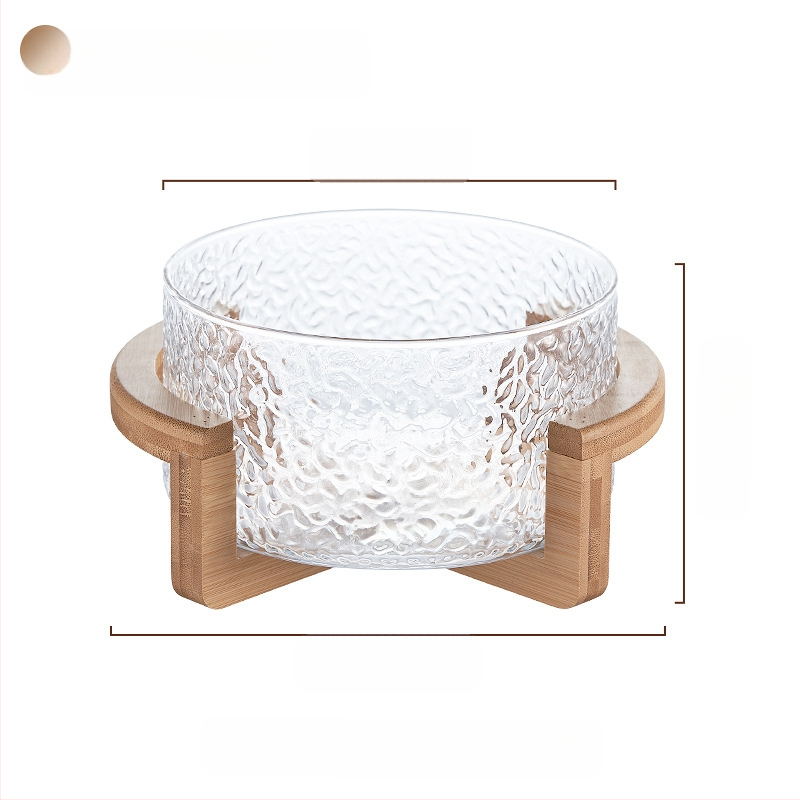 Плодова кошница с стъклена конструкция, марка Sparkling, опростен стил (стартиран през 2024 г., премиум качество)