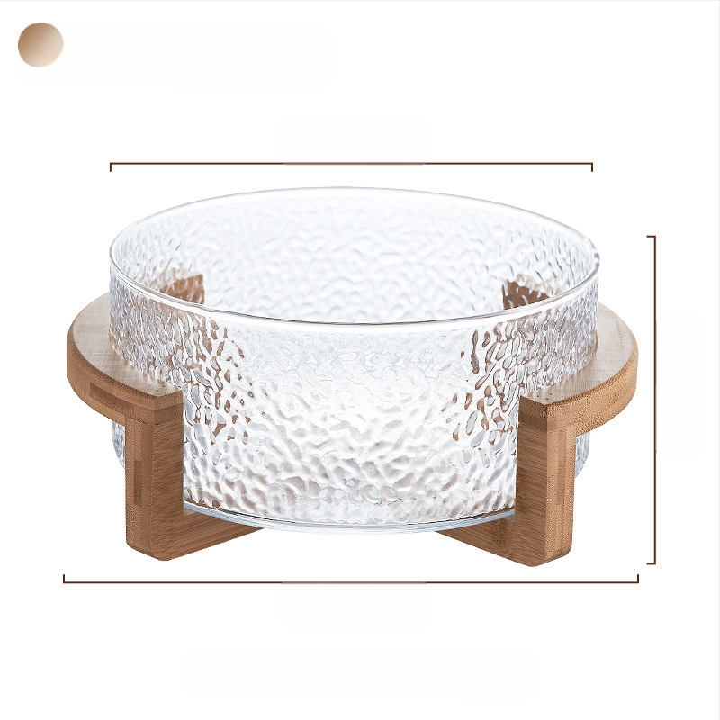 Плодова кошница с стъклена конструкция, марка Sparkling, опростен стил (стартиран през 2024 г., премиум качество)