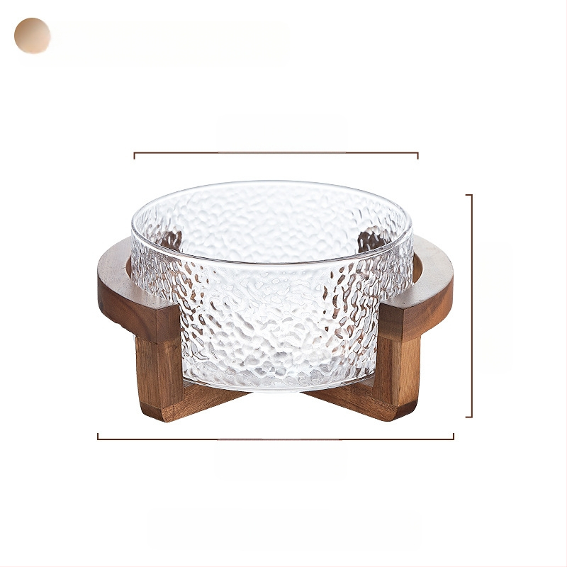 Плодова кошница с стъклена конструкция, марка Sparkling, опростен стил (стартиран през 2024 г., премиум качество)