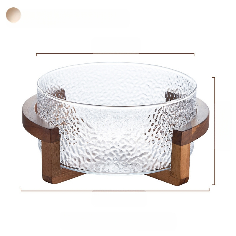 Плодова кошница с стъклена конструкция, марка Sparkling, опростен стил (стартиран през 2024 г., премиум качество)