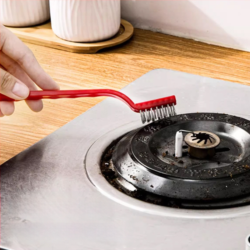 Lijie Σετ βουρτσών καθαρισμού - Μακριά λαβή για κουζίνα: βούρτσες για κούπες, σχισμές και εστία (Πλαστικό, λανσαρισμένο το Χειμώνα 2017)