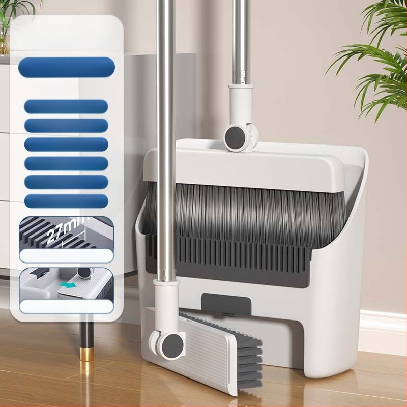 Σετ σκούπας και φτυαριού, πλαστικό, Zhejiang προέλευσης, συσκευασία 12 τεμάχια, κυκλοφόρησε το 2024.4