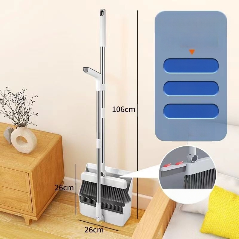 Σετ σκούπας και φτυαριού, πλαστικό, Zhejiang προέλευσης, συσκευασία 12 τεμάχια, κυκλοφόρησε το 2024.4