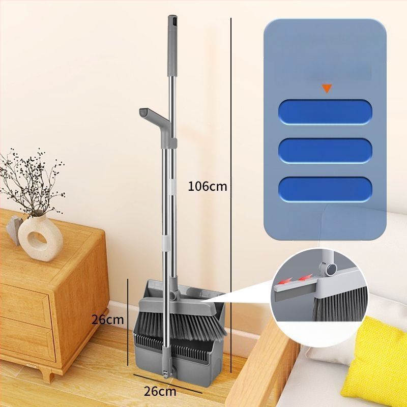 Σετ σκούπας και φτυαριού, πλαστικό, Zhejiang προέλευσης, συσκευασία 12 τεμάχια, κυκλοφόρησε το 2024.4