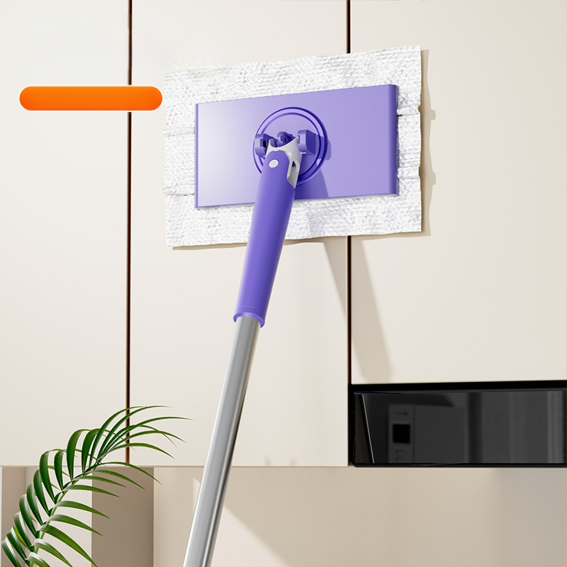 Lapos mop rozsdamentes acél rúddal, funkcionális mop, könnyű 300 g, terhelhetőség <10 kg, bevezetésre került 2024