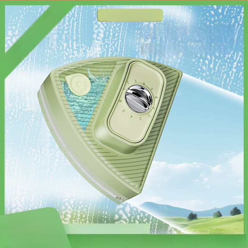 Двустранен магнитен почиствач за стъкла с воден резервоар, регулируем пластмасов корпус, за домашна употреба