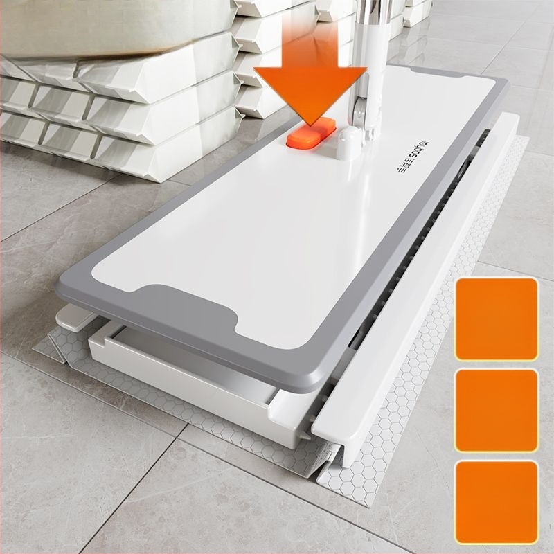 Elektrostatinis dulkių šalinimo popierinis mopas — vienkartinis, namų naudojimui, be plovimo, nerūdijančio plieno lazda, vieno variklio pavara, keturių pusių spaudimas