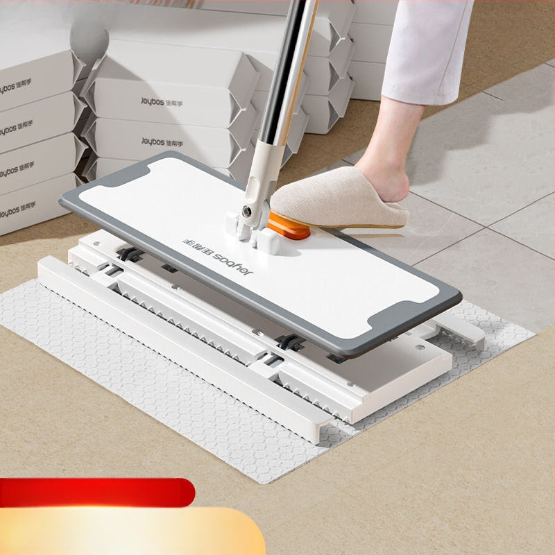 Elektrostatinis dulkių šalinimo popierinis mopas — vienkartinis, namų naudojimui, be plovimo, nerūdijančio plieno lazda, vieno variklio pavara, keturių pusių spaudimas