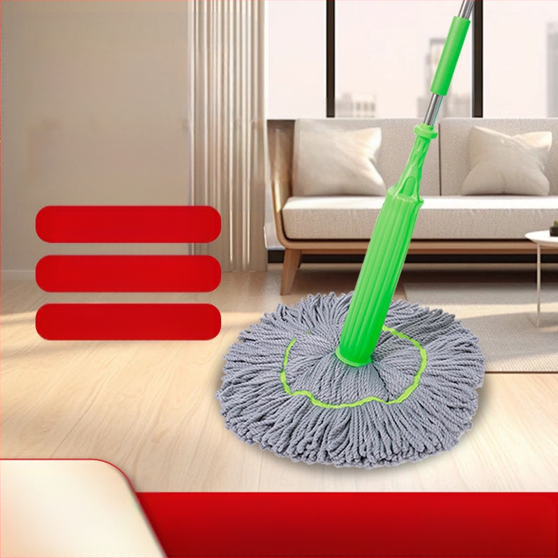 Forgó mop automata (Pamut fonalú mop, Mikroszálas kendő, Rozsdamentes acél fogantyú, 70–80% dehidratáció, Teherbírás >10 kg)