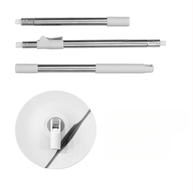 Forgó mop vödörrel – mikroszálas fej, teleszkópos hossz 108-128 cm, rozsdamentes acél rúd, teherbírás > 10 kg