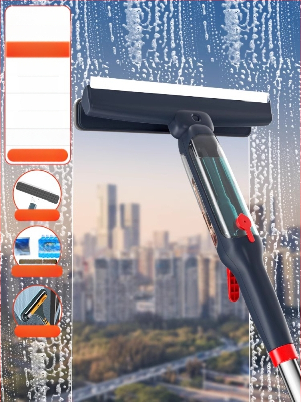 Ръчна скребка за стъклени прозорци със едностранна кърпа за автомобилно почистване