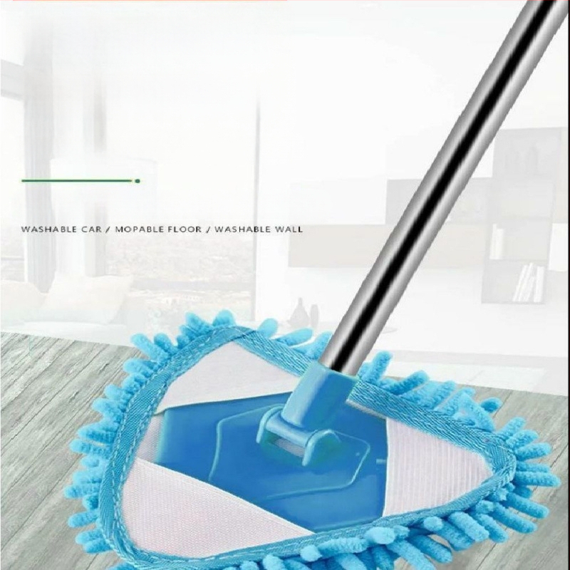 Trikampė chenille šluota — daugiafunkcinis valymas sienoms, grindims, plytelių ir luboms