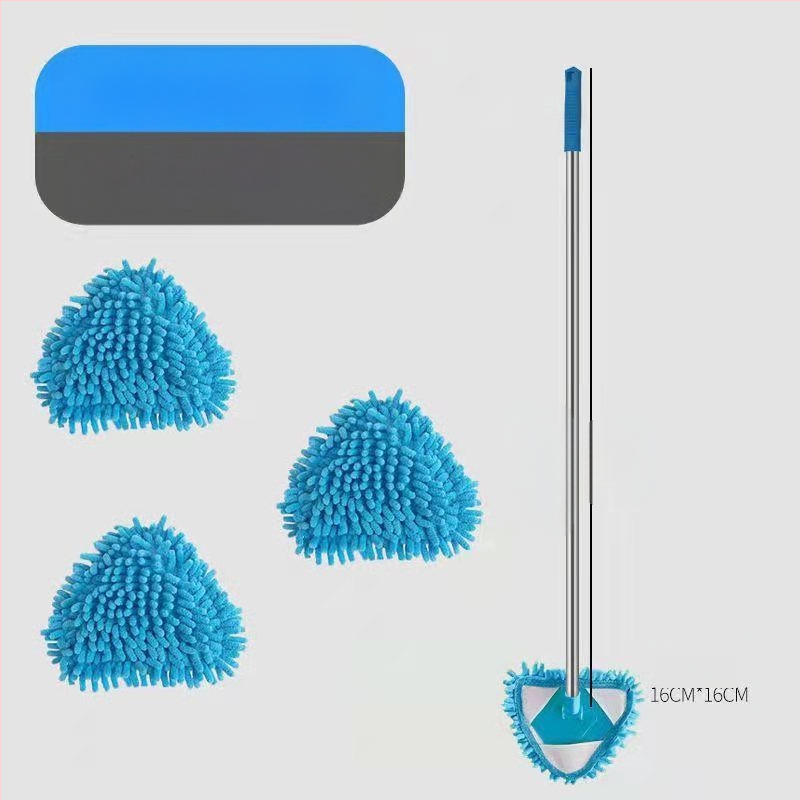 Trikampė chenille šluota — daugiafunkcinis valymas sienoms, grindims, plytelių ir luboms