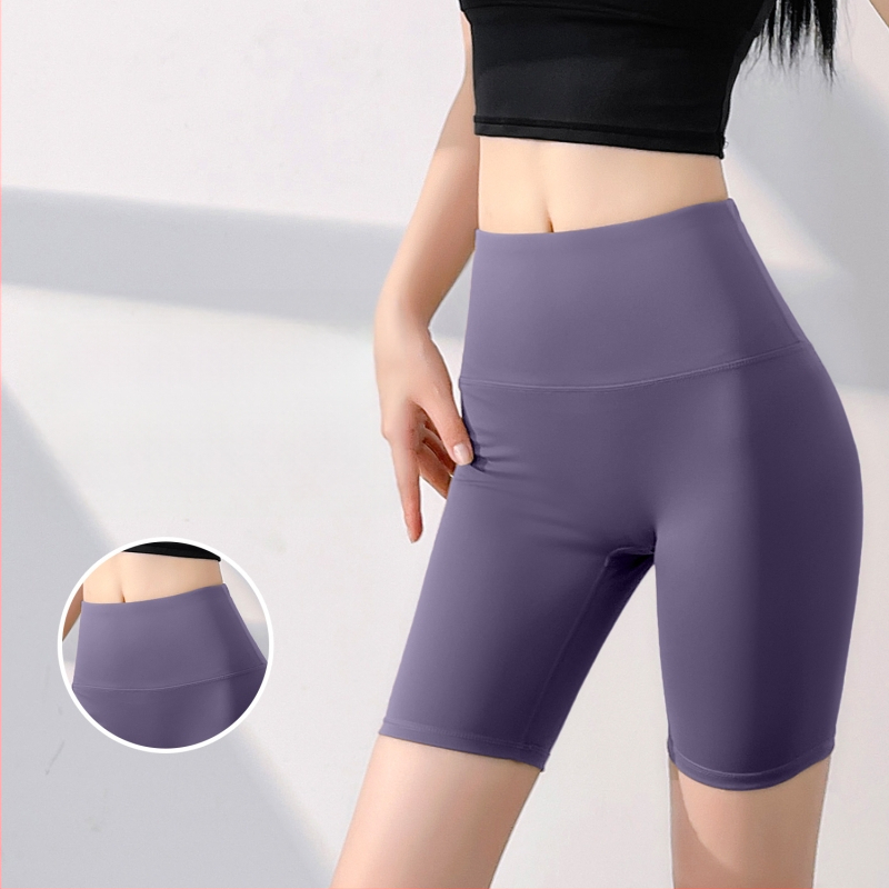 Σορτς γιόγκα υψηλής μέσης, χωρίς ραφές, γρήγορο στέγνωμα, μίγμα πολυεστέρα-ελαστάνης 82,5%/17,5%, κοντό μήκος, για γυναίκες