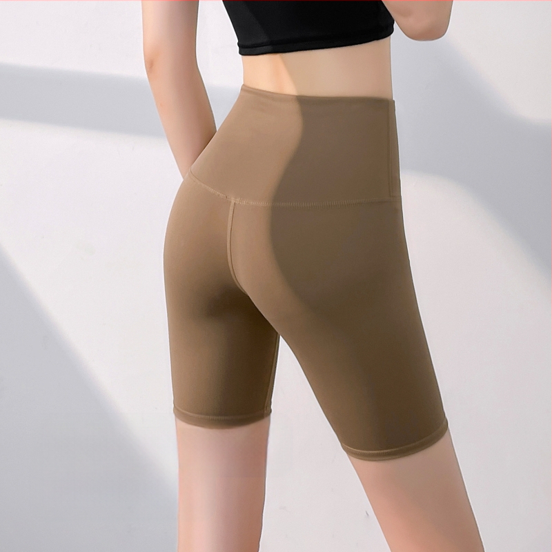 Σορτς γιόγκα υψηλής μέσης, χωρίς ραφές, γρήγορο στέγνωμα, μίγμα πολυεστέρα-ελαστάνης 82,5%/17,5%, κοντό μήκος, για γυναίκες