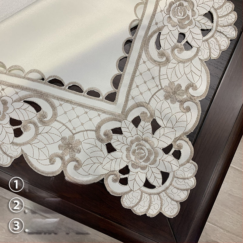 Покривка за маса за кафе, правоъгълна, в европейски стил, от плат, прахоустойчива и против изгаряния, за дневната.