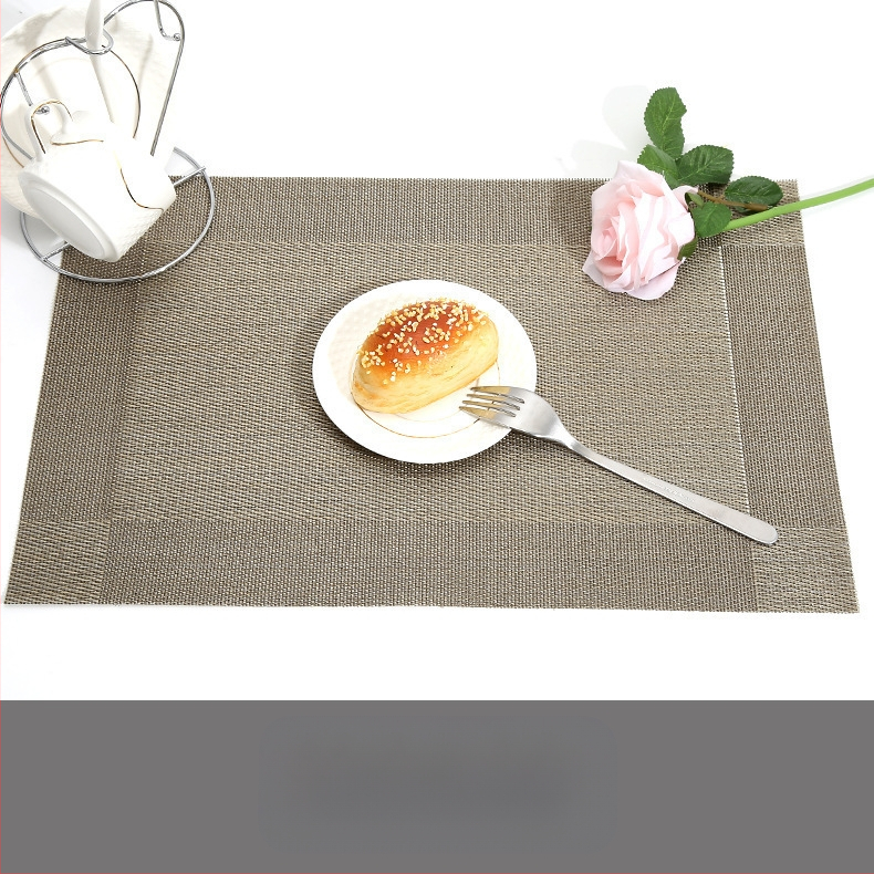 Európai stílusú modern PVC étkezési alátét diagonális dupla kerettel, vízálló, olajálló, égésálló, hőszigetelő