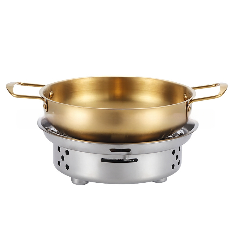 Korejiečių stiliaus nerūdijančio plieno makaronų sriubų puodas, namų naudojimui, neelektrinis, suderinamas su įprasta virykle