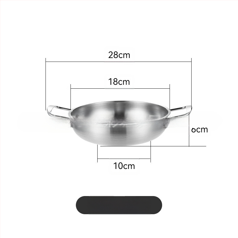 Korejiečių stiliaus nerūdijančio plieno makaronų sriubų puodas, namų naudojimui, neelektrinis, suderinamas su įprasta virykle