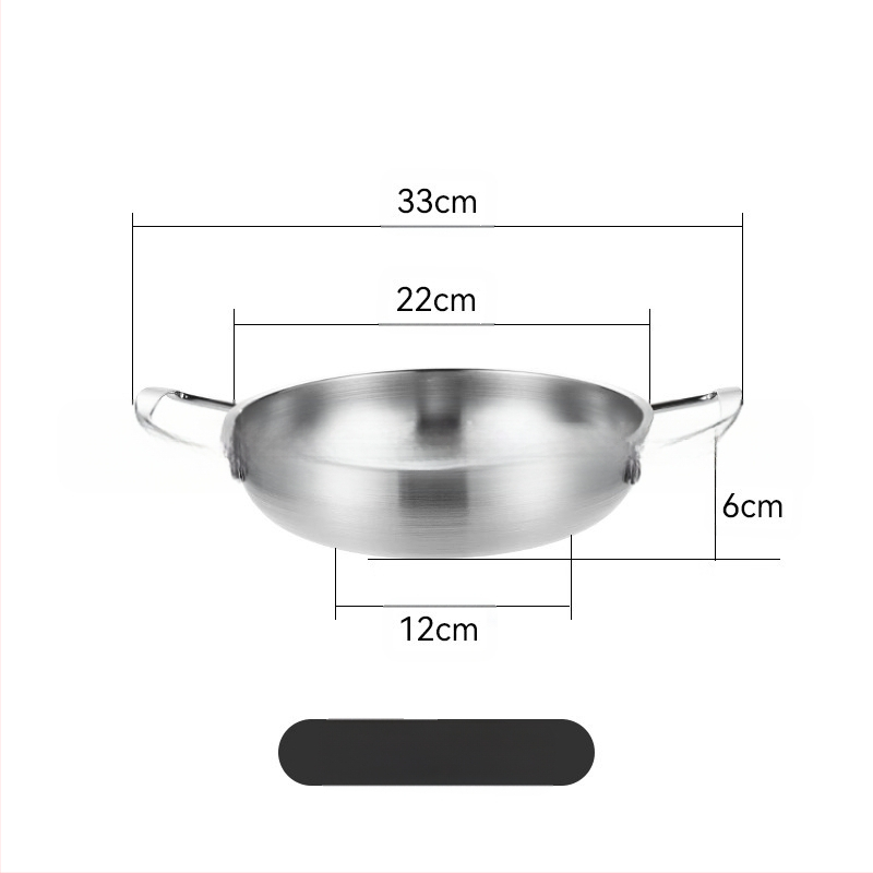 Korejiečių stiliaus nerūdijančio plieno makaronų sriubų puodas, namų naudojimui, neelektrinis, suderinamas su įprasta virykle