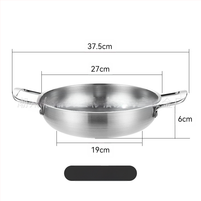 Korejiečių stiliaus nerūdijančio plieno makaronų sriubų puodas, namų naudojimui, neelektrinis, suderinamas su įprasta virykle