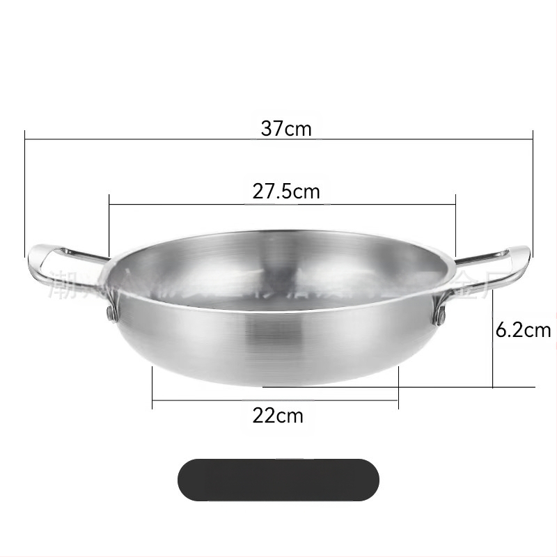 Korejiečių stiliaus nerūdijančio plieno makaronų sriubų puodas, namų naudojimui, neelektrinis, suderinamas su įprasta virykle