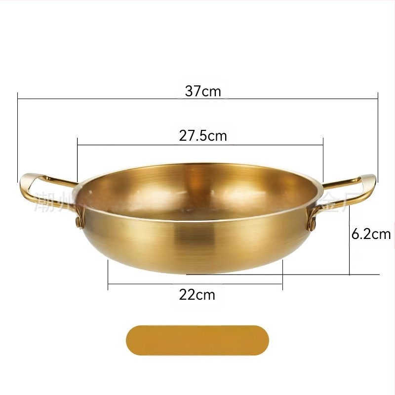 Korejiečių stiliaus nerūdijančio plieno makaronų sriubų puodas, namų naudojimui, neelektrinis, suderinamas su įprasta virykle