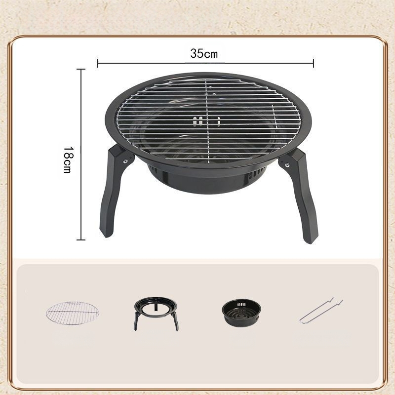 Nešiojama arkos formos kepsninė, sulankstomas kempt grilis su nerūdijančio plieno vielos rėmu, 2,5 kg