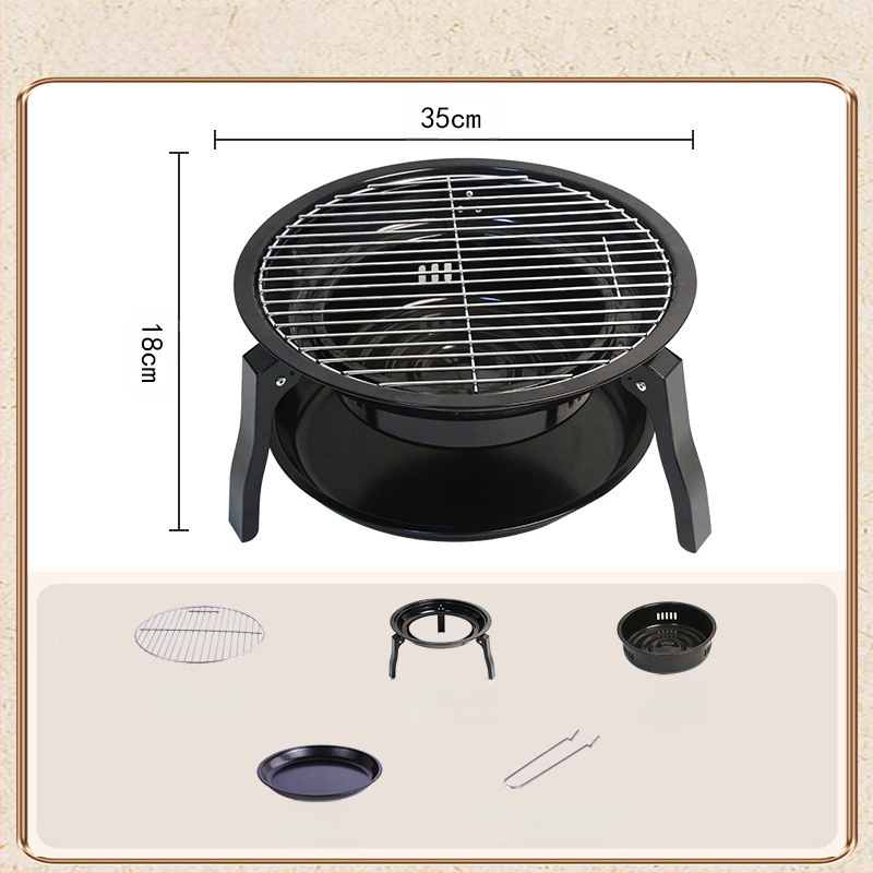 Nešiojama arkos formos kepsninė, sulankstomas kempt grilis su nerūdijančio plieno vielos rėmu, 2,5 kg