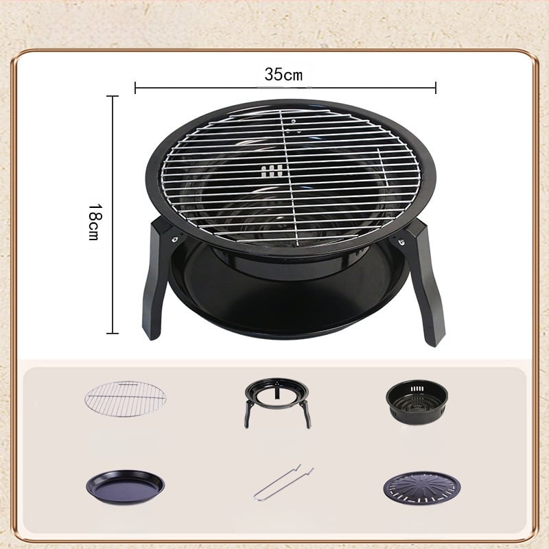 Nešiojama arkos formos kepsninė, sulankstomas kempt grilis su nerūdijančio plieno vielos rėmu, 2,5 kg