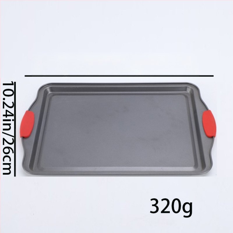 Taisnstūrveida antiadhēzējoša cepamā panna un kūkas forma, izturīga augstām temperatūrām, no oglekļa tērauda, mūsdienīgs vienkāršs dizains.