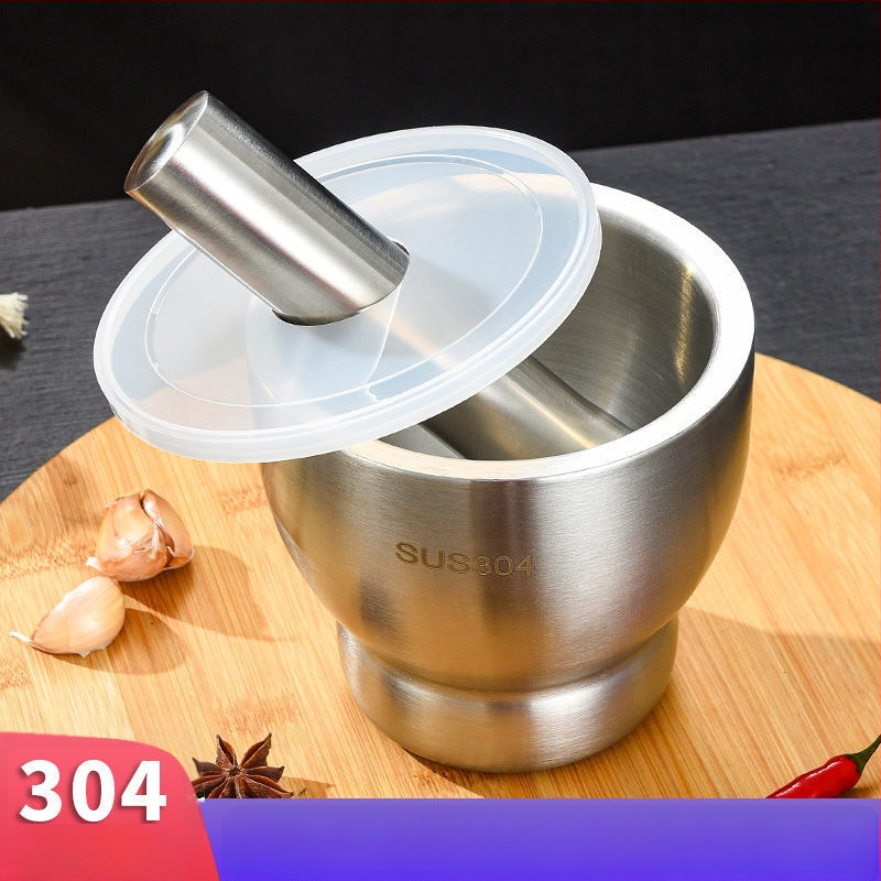Χειροκίνητος πολτοποιητής σκόρδου – 304 ανοξείδωτο ατσάλι, μεταλλικό πολυλειτουργικό εργαλείο για σκόρδο