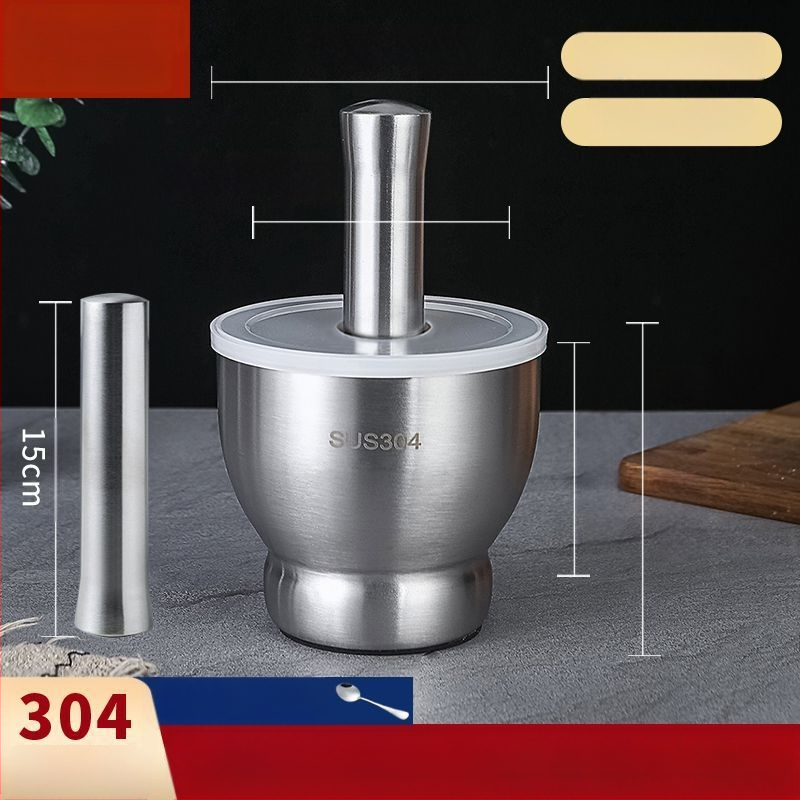 Χειροκίνητος πολτοποιητής σκόρδου – 304 ανοξείδωτο ατσάλι, μεταλλικό πολυλειτουργικό εργαλείο για σκόρδο