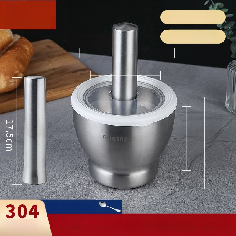 Χειροκίνητος πολτοποιητής σκόρδου – 304 ανοξείδωτο ατσάλι, μεταλλικό πολυλειτουργικό εργαλείο για σκόρδο