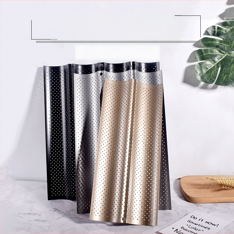 Beike Apvali bagetė kepimo forma su nelipniu denginiu iš anglies plieno; maisto kokybės; 2/3/4 kameros; tinka picai, tortui ir mousse