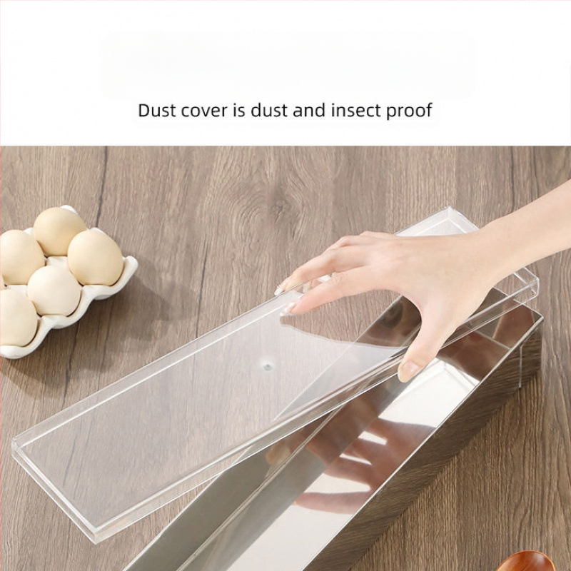 Stačiakampė tiramisu forma iš nerūdijančio plieno, su matavimo skale, atsiejama